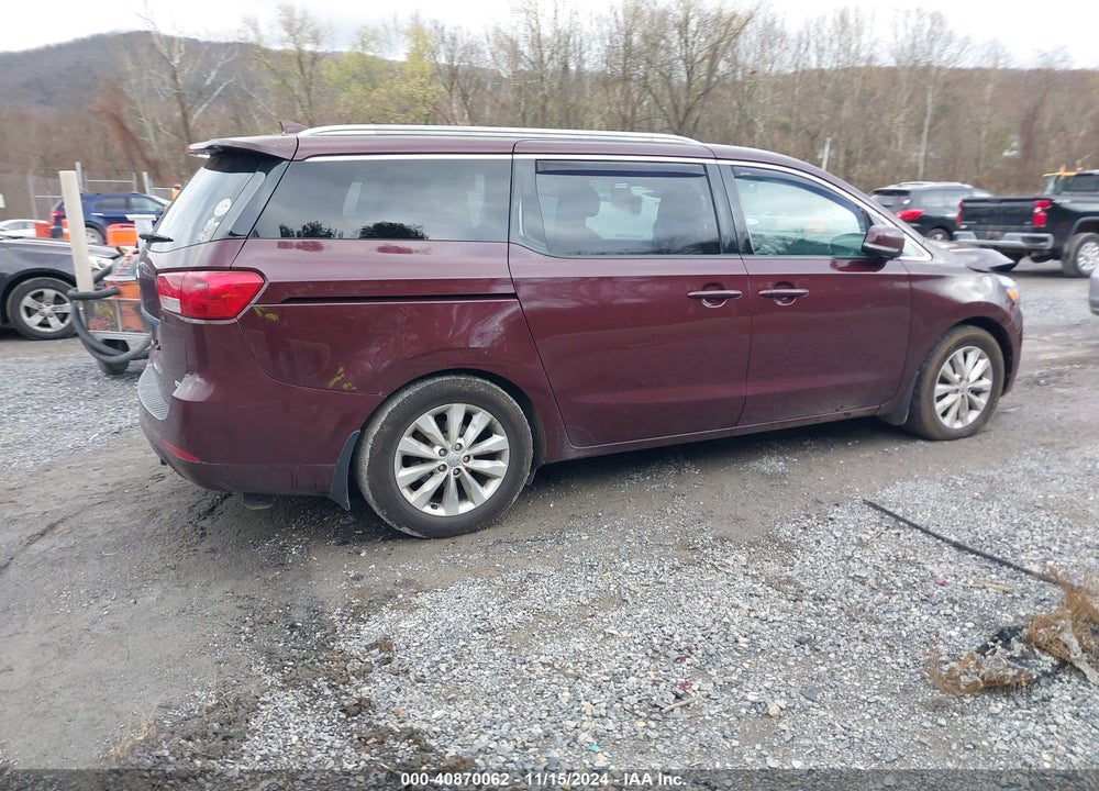 2015 KIA SEDONA EX VIN: KNDMC5C10F6023620
