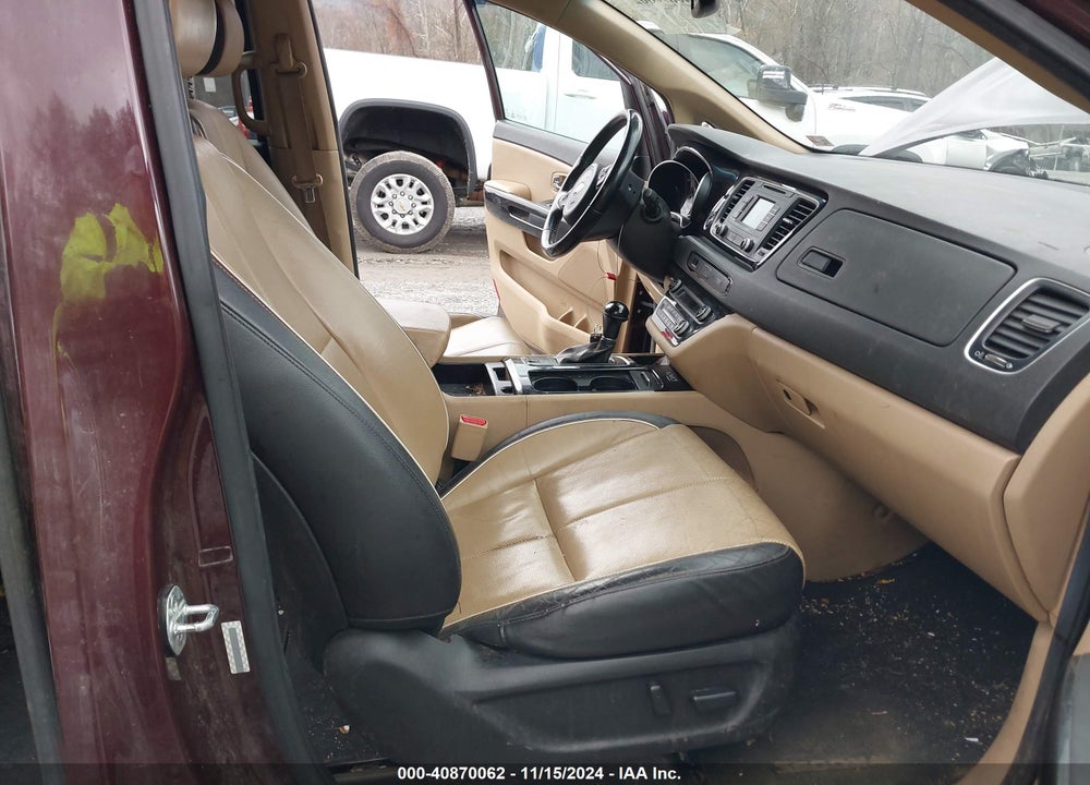 2015 KIA SEDONA EX VIN: KNDMC5C10F6023620