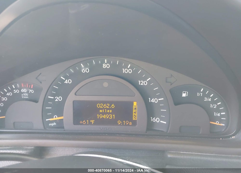 2002 MERCEDES-BENZ C 240 VIN: WDBRF61J02F269419