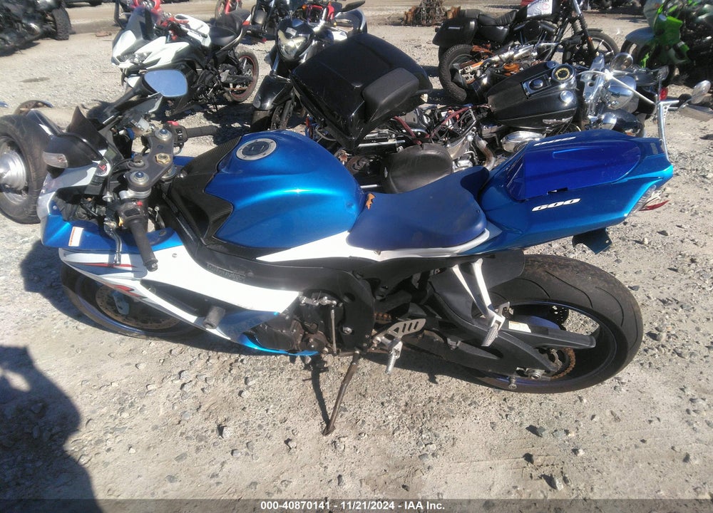2008 SUZUKI GSX-R600 VIN: JS1GN7EAX82109327