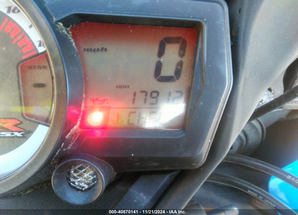 2008 SUZUKI GSX-R600 VIN: JS1GN7EAX82109327
