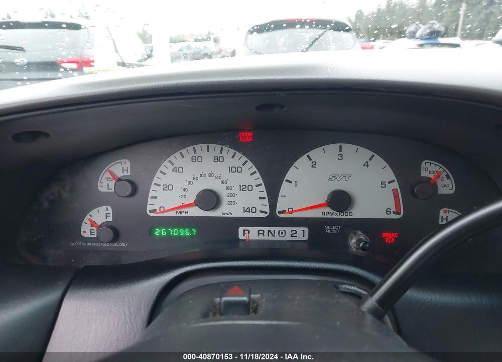 2001 FORD F-150 SVT LIGHTNING VIN: 2FTZF07301CA59310