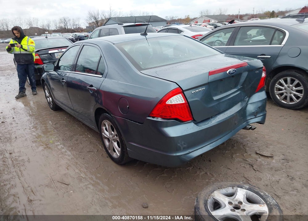 2012 FORD FUSION SE VIN: 3FAHP0HA3CR405856