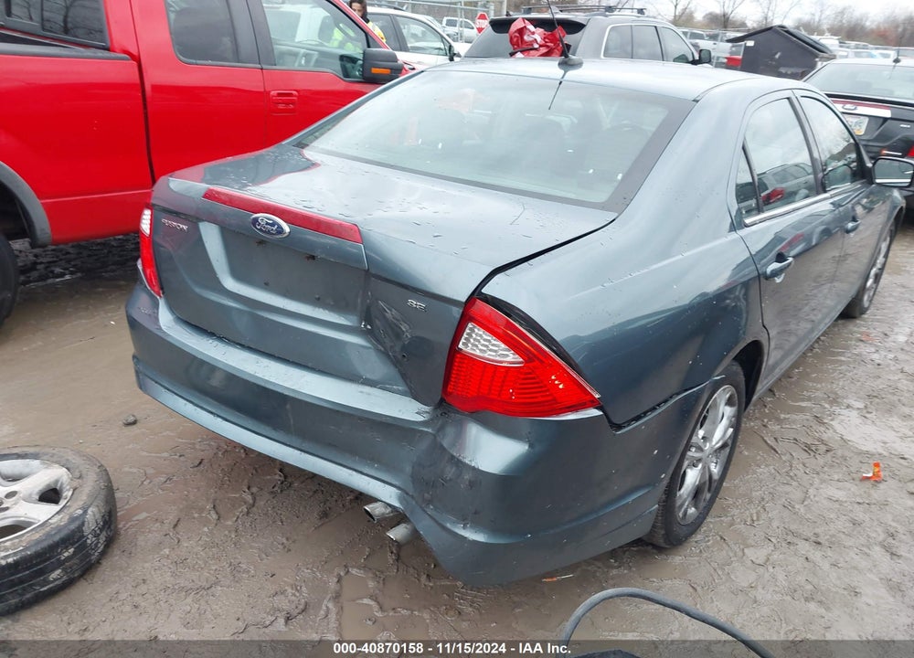 2012 FORD FUSION SE VIN: 3FAHP0HA3CR405856