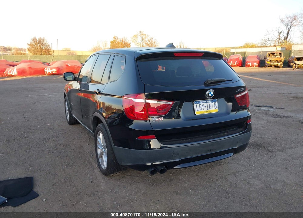 2013 BMW X3 XDRIVE28I VIN: 5UXWX9C53D0D04657