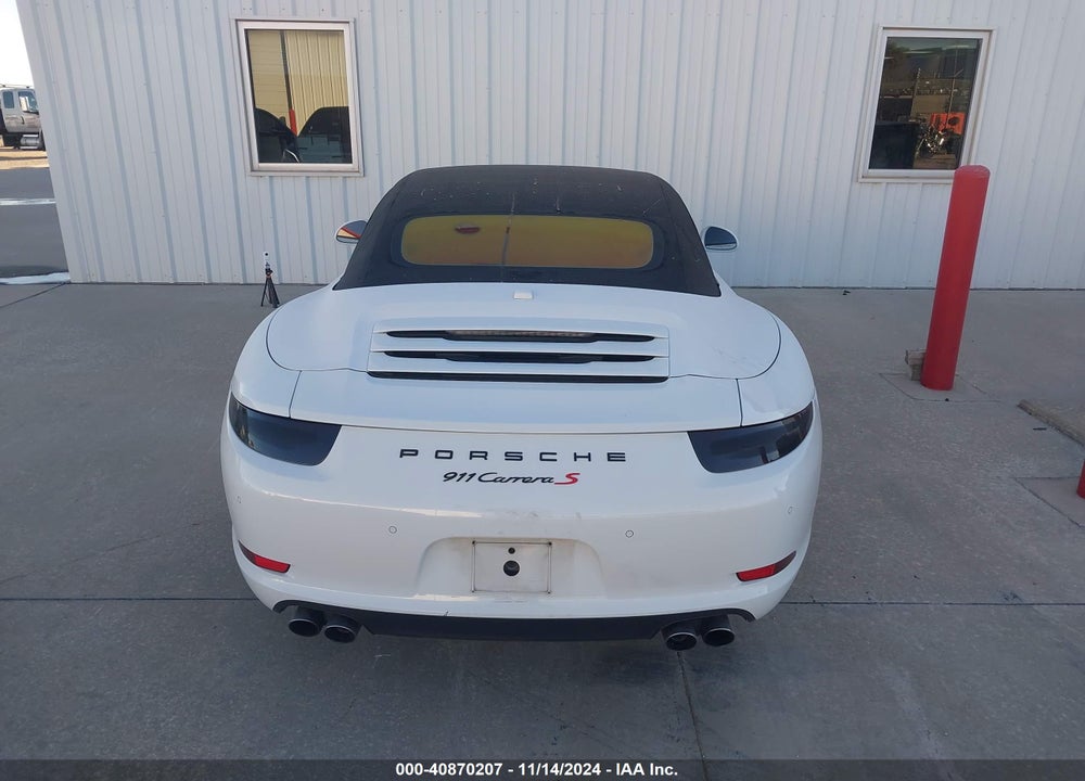 2013 PORSCHE 911 CARRERA S VIN: WP0CB2A92DS156891