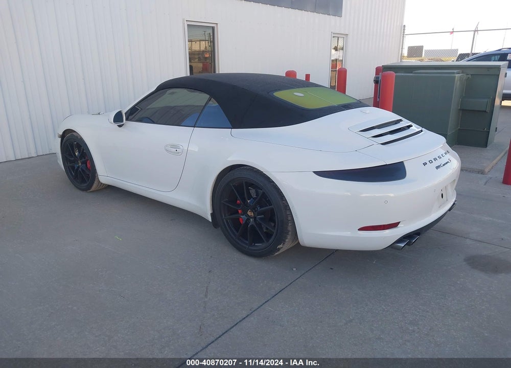 2013 PORSCHE 911 CARRERA S VIN: WP0CB2A92DS156891