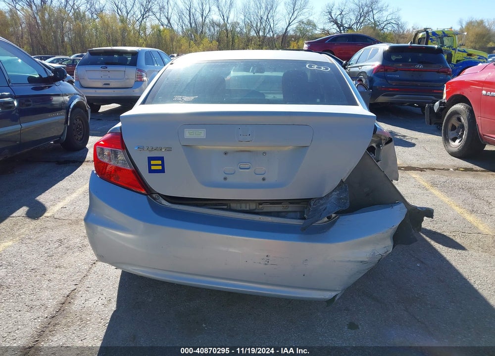2012 HONDA CIVIC LX VIN: 19XFB2F52CE303215