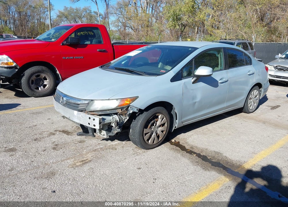 2012 HONDA CIVIC LX VIN: 19XFB2F52CE303215