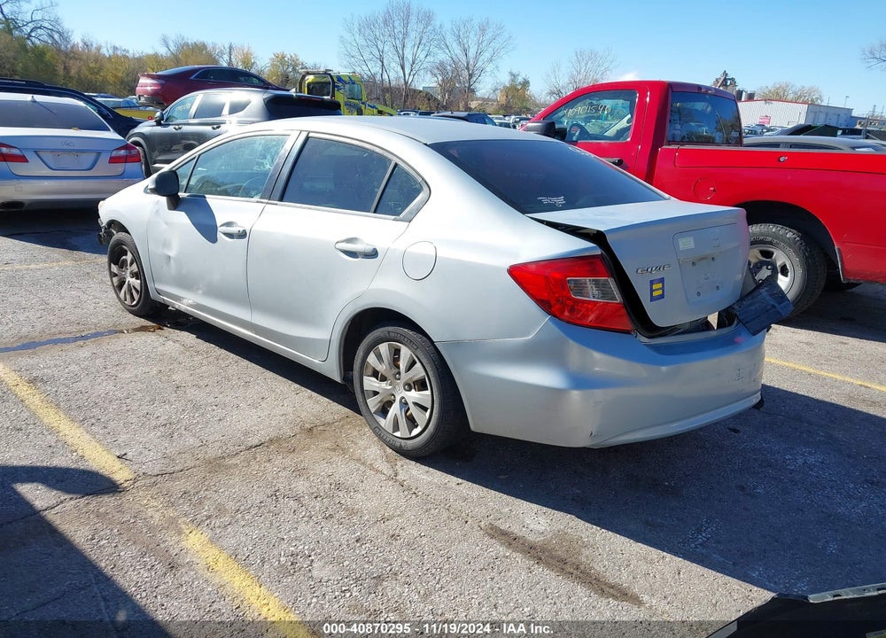 2012 HONDA CIVIC LX VIN: 19XFB2F52CE303215