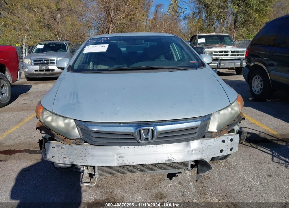 2012 HONDA CIVIC LX VIN: 19XFB2F52CE303215
