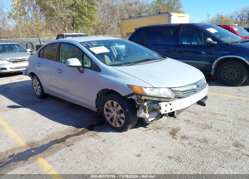2012 HONDA CIVIC LX VIN: 19XFB2F52CE303215