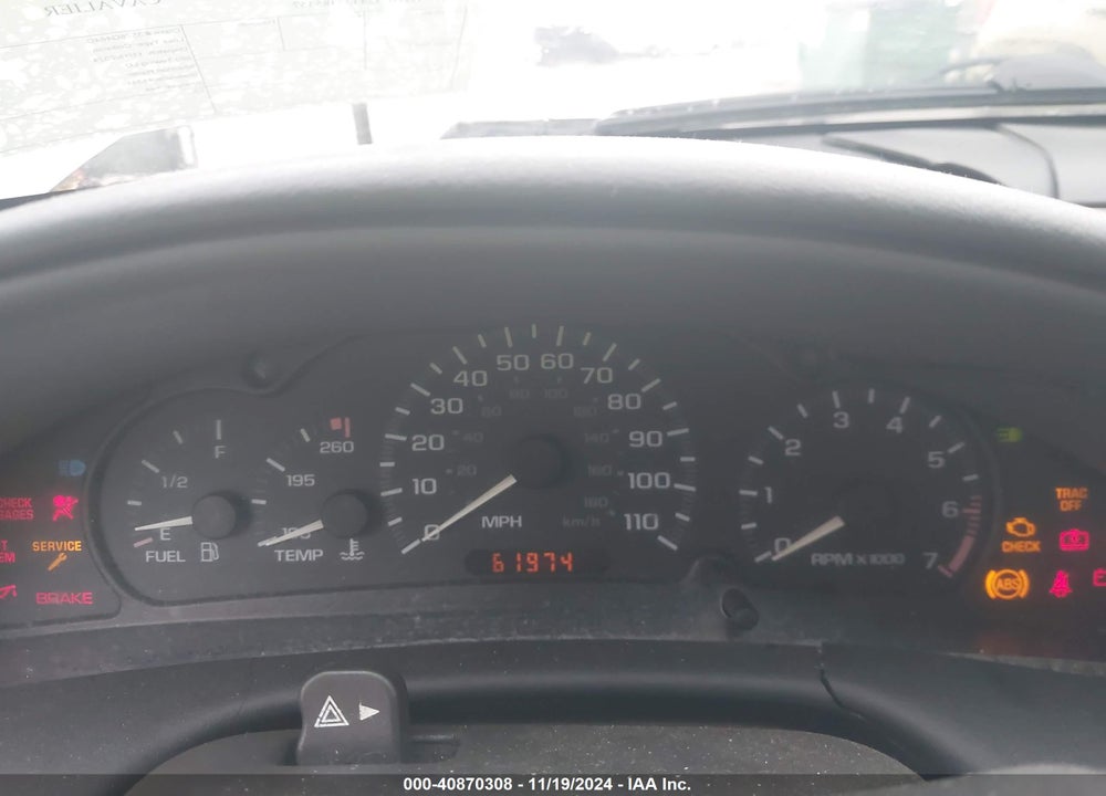 2002 CHEVROLET CAVALIER VIN: 1G1JC524327485357