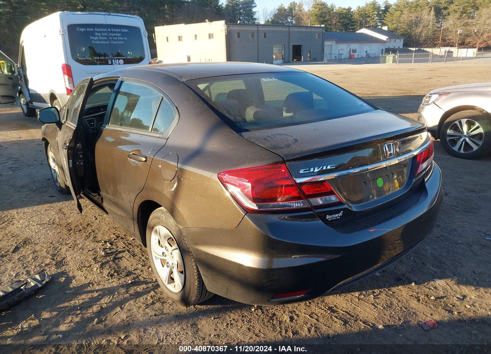 2013 HONDA CIVIC LX VIN: 2HGFB2F5XDH590181