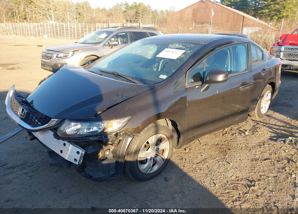 2013 HONDA CIVIC LX VIN: 2HGFB2F5XDH590181