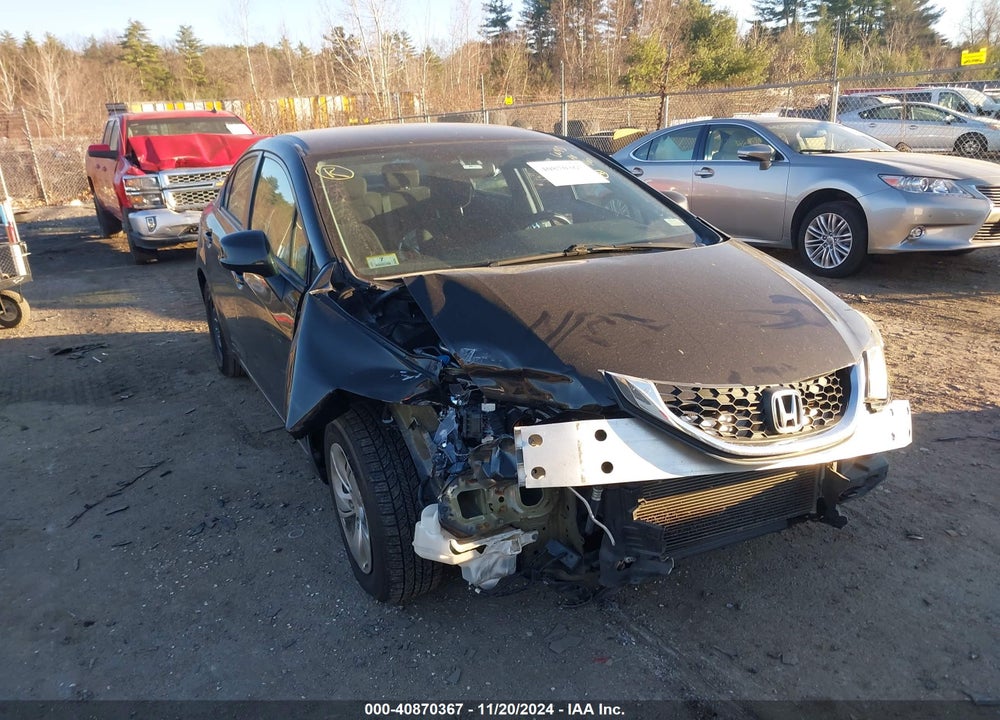 2013 HONDA CIVIC LX VIN: 2HGFB2F5XDH590181