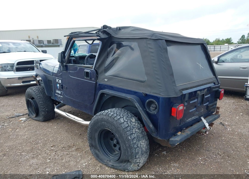 2006 JEEP WRANGLER X VIN: 1J4FA39S06P736203