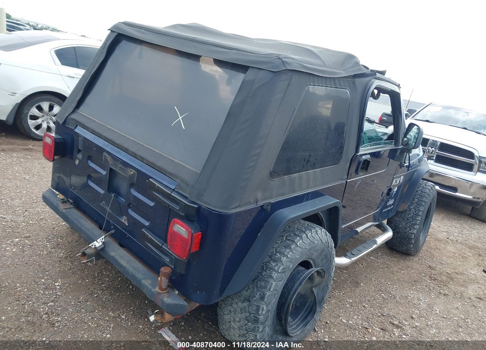 2006 JEEP WRANGLER X VIN: 1J4FA39S06P736203