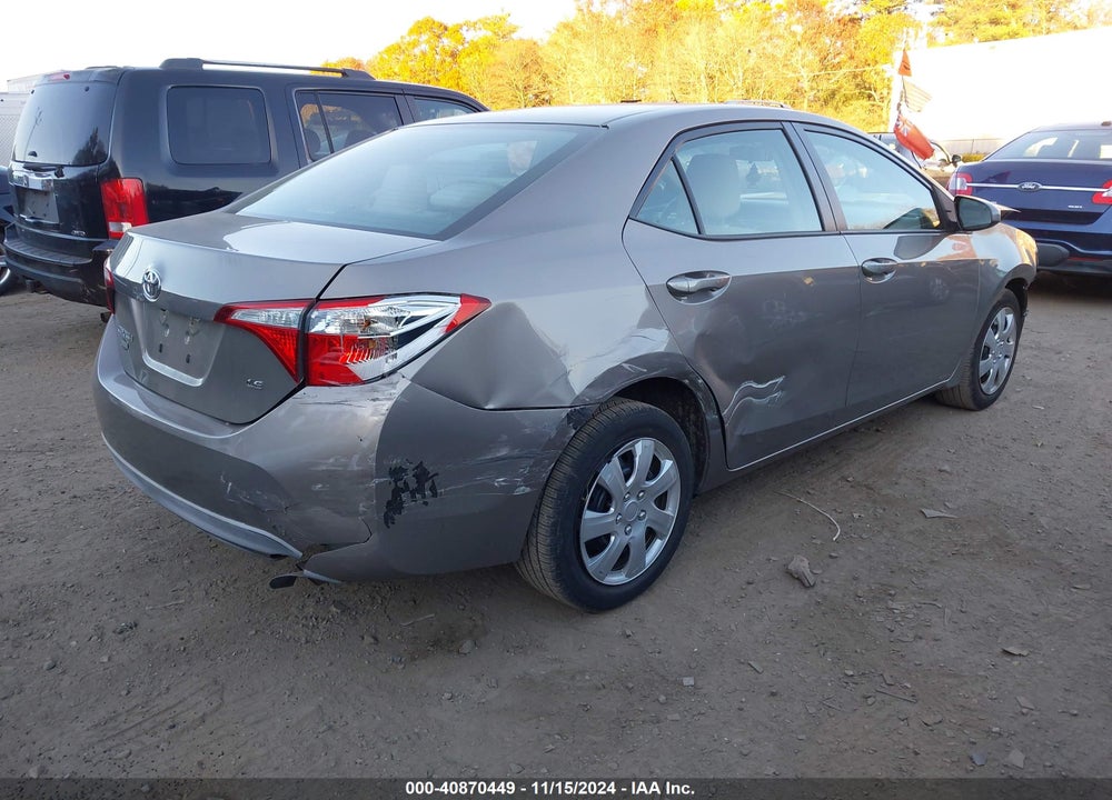 2016 TOYOTA COROLLA VIN: 2T1BURHE8GC495565