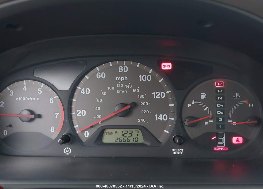 2001 HONDA ACCORD 3.0 EX VIN: 1HGCG225X1A025501