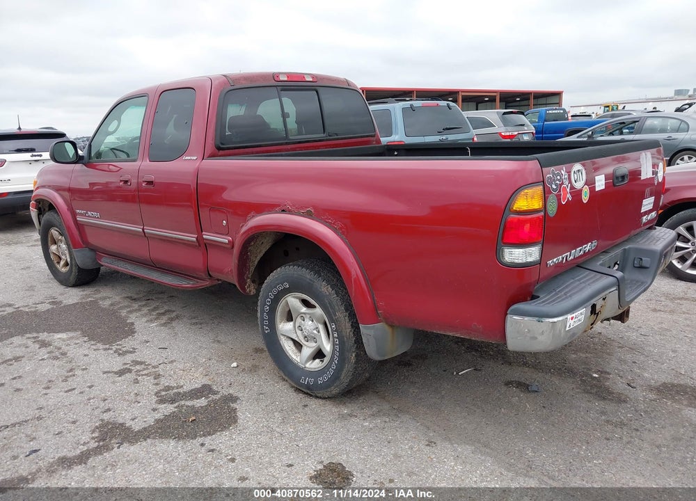 2000 TOYOTA TUNDRA LTD V8 VIN: 5TBBT481XYS056419