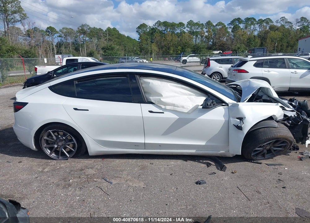 2021 TESLA MODEL 3 STANDARD RANGE PLUS REAR-WHEEL DRIVE VIN: 5YJ3E1EA0MF907974