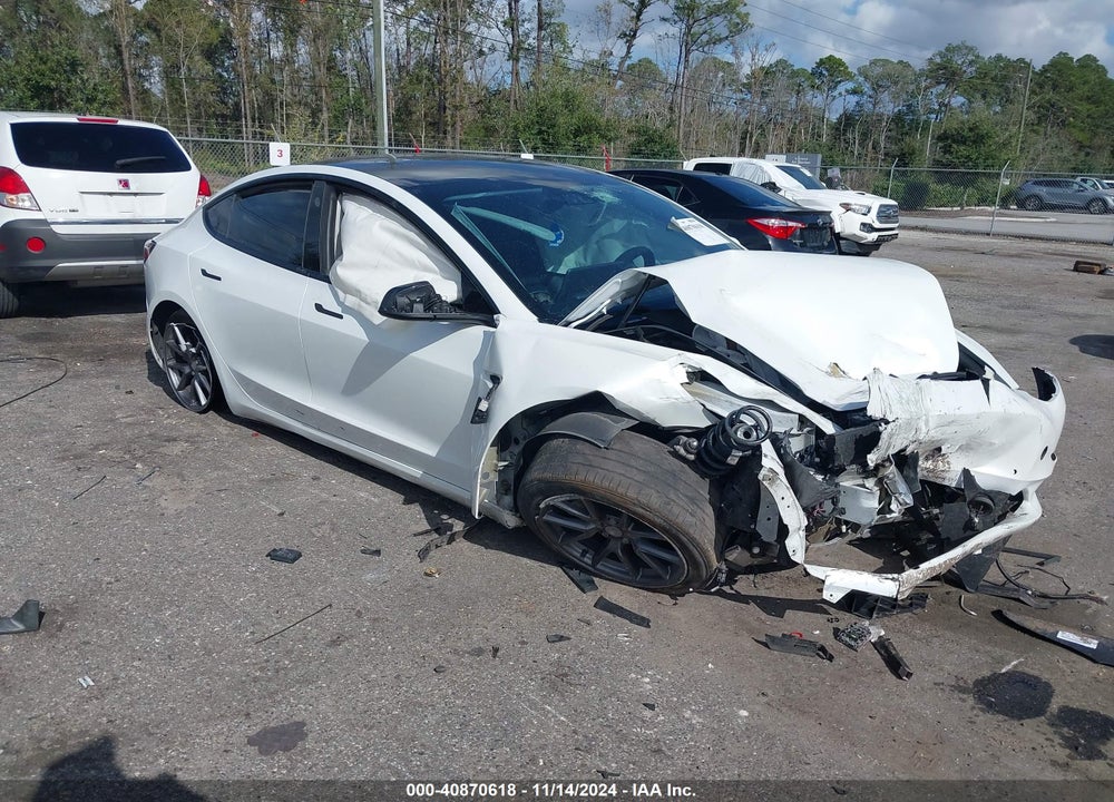 2021 TESLA MODEL 3 STANDARD RANGE PLUS REAR-WHEEL DRIVE VIN: 5YJ3E1EA0MF907974