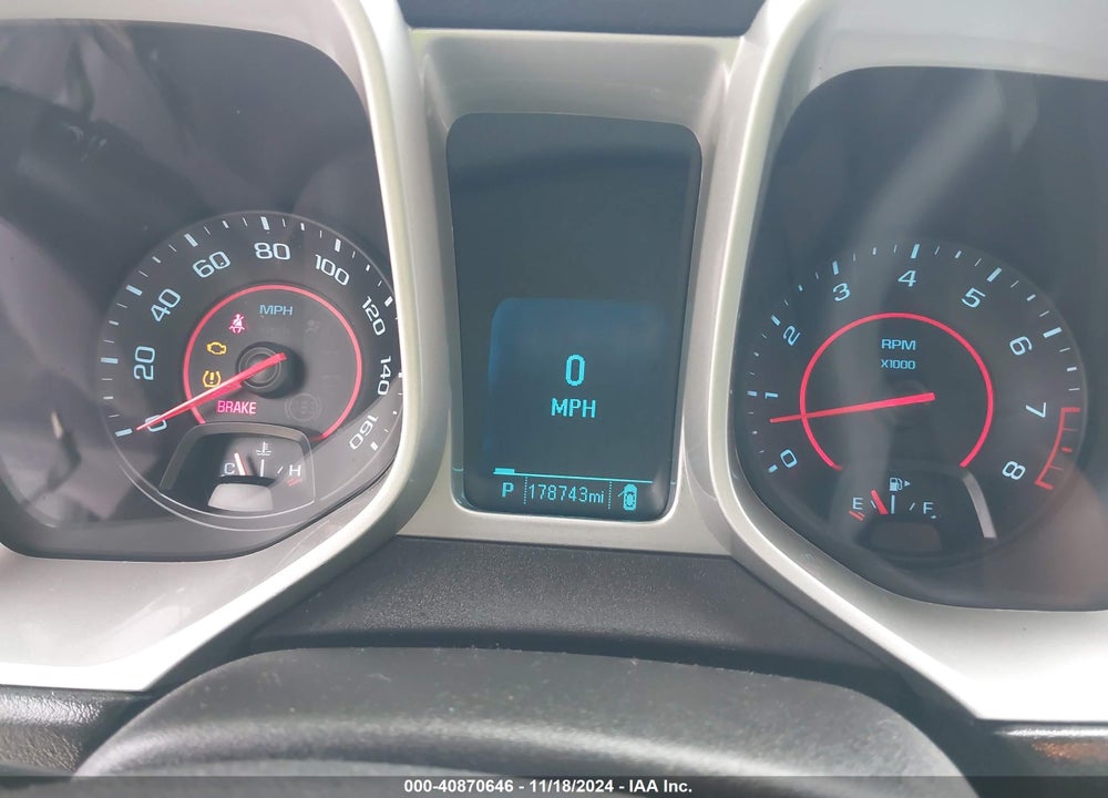 2013 CHEVROLET CAMARO 2LS VIN: 2G1FA1E39D9123588