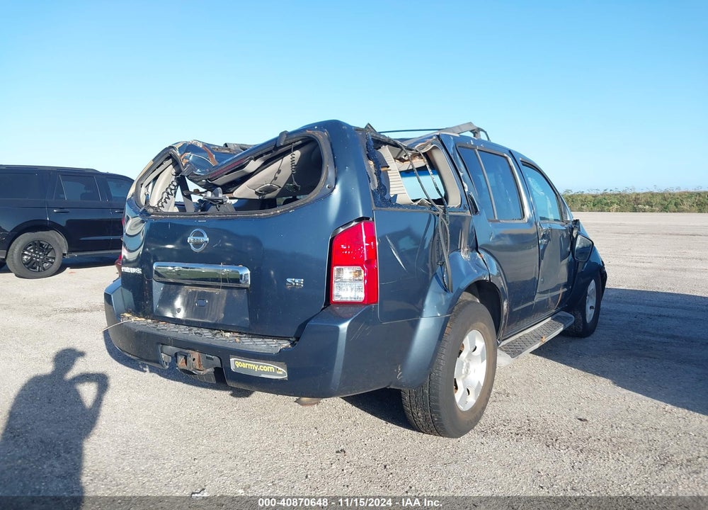 2005 PATHFINDER NISSAN  SE VIN: 5N1AR18U45C736450