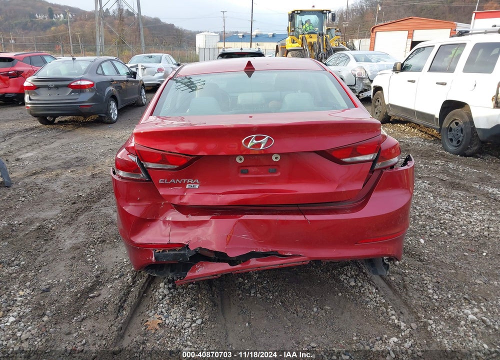 2017 HYUNDAI ELANTRA VIN: KMHD74LF5HU075894