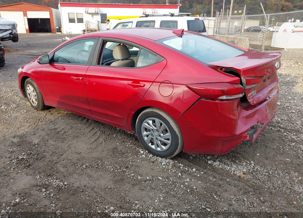 2017 HYUNDAI ELANTRA VIN: KMHD74LF5HU075894