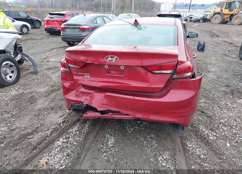 2017 HYUNDAI ELANTRA VIN: KMHD74LF5HU075894
