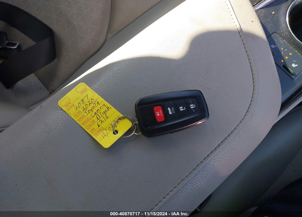 2020 TOYOTA CAMRY XSE VIN: 4T1K61AK4LU956216