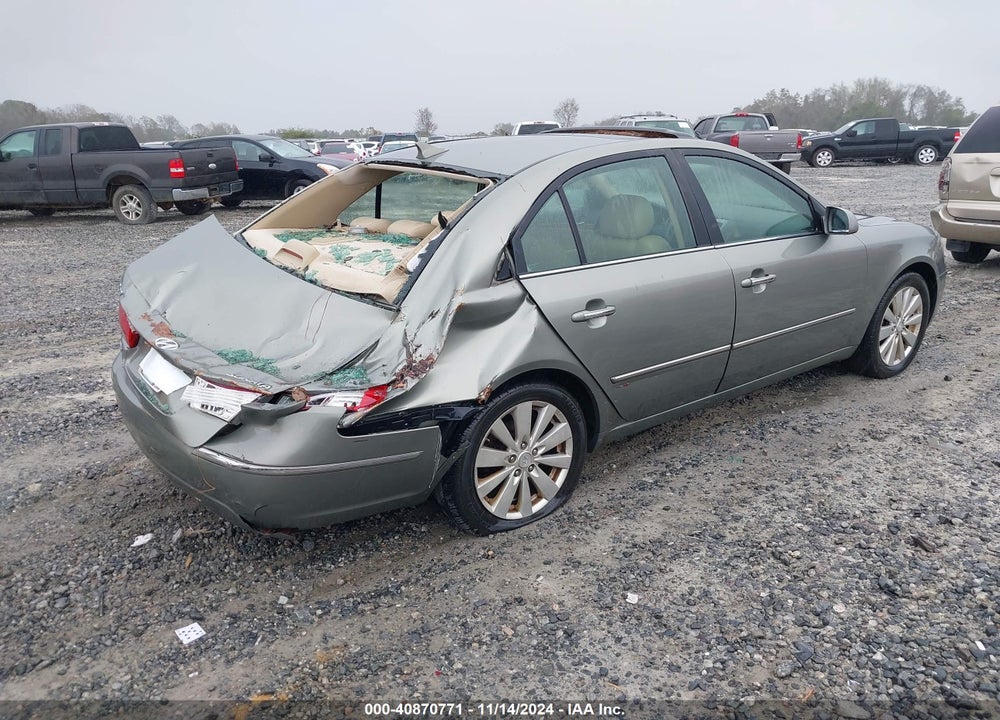 2009 HYUNDAI SONATA LIMITED VIN: 5NPEU46C89H493140