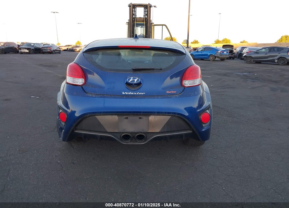 2017 HYUNDAI VELOSTER TURBO VIN: KMHTC6AEXHU309878