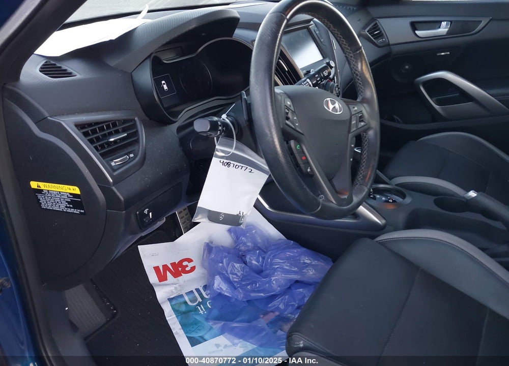 2017 HYUNDAI VELOSTER TURBO VIN: KMHTC6AEXHU309878