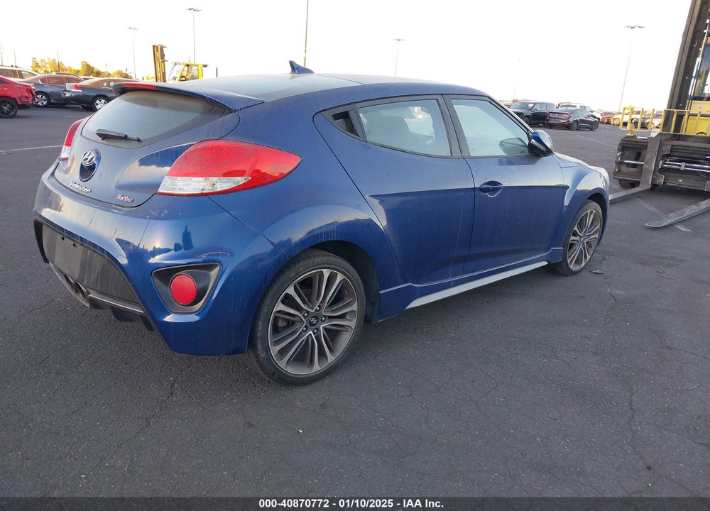 2017 HYUNDAI VELOSTER TURBO VIN: KMHTC6AEXHU309878