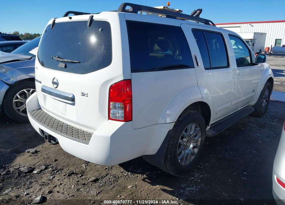 2008 NISSAN PATHFINDER SE V8 VIN: 5N1BR18B18C632022