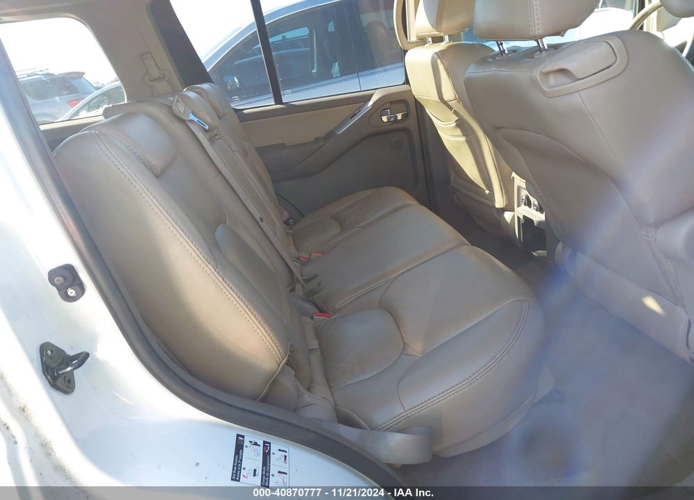 2008 NISSAN PATHFINDER SE V8 VIN: 5N1BR18B18C632022