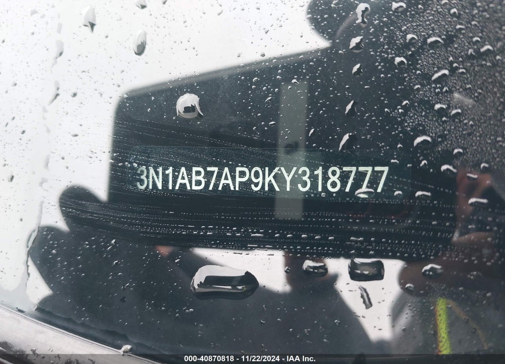 2019 NISSAN SENTRA SV VIN: 3N1AB7AP9KY318777