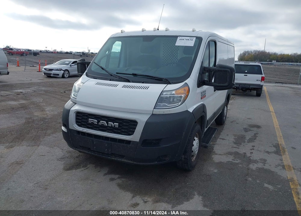 2019 RAM PROMASTER 1500 LOW ROOF 118 WB VIN: 3C6TRVNG0KE544019