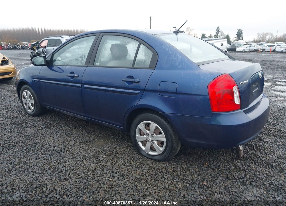 2009 HYUNDAI ACCENT GLS VIN: KMHCN46C39U311690