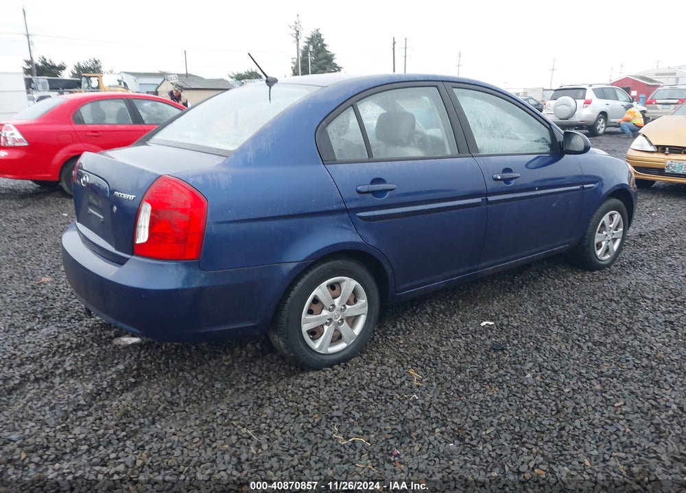 2009 HYUNDAI ACCENT GLS VIN: KMHCN46C39U311690