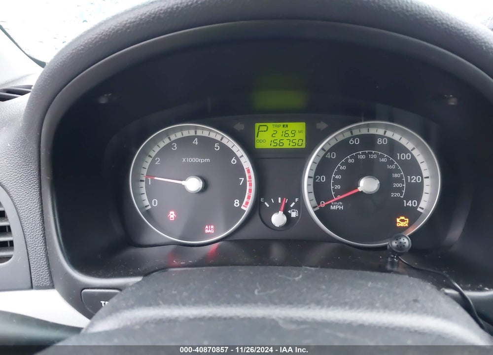 2009 HYUNDAI ACCENT GLS VIN: KMHCN46C39U311690