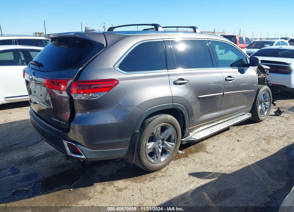 2019 TOYOTA HIGHLANDER LIMITED/PLATINUM VIN: 5TDDZRFH4KS943842