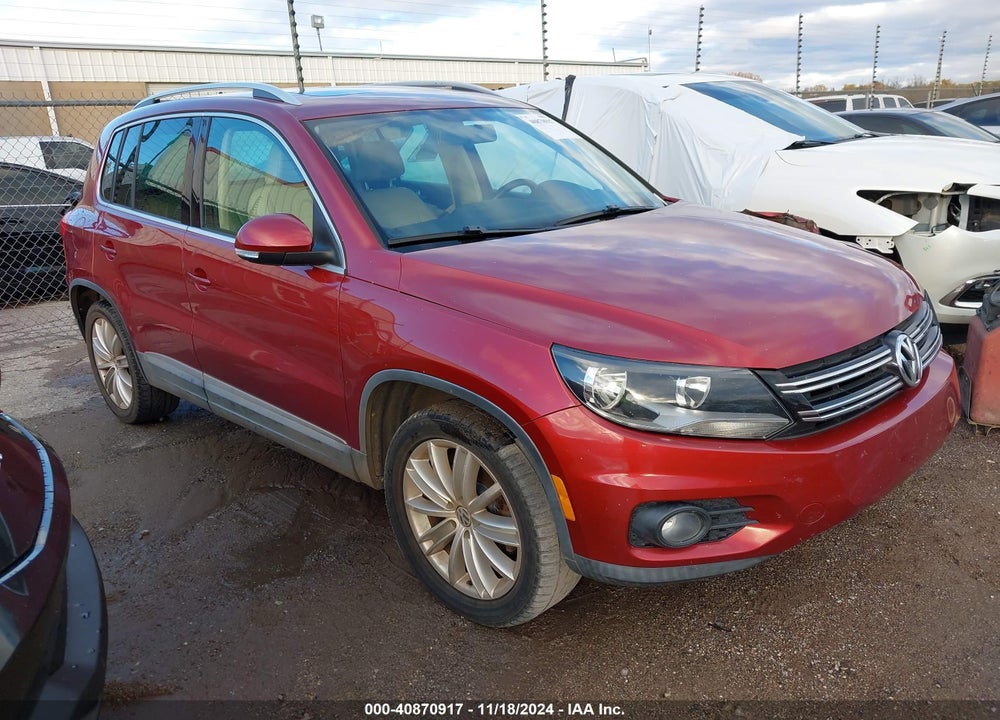 2012 VOLKSWAGEN TIGUAN SE VIN: WVGAV7AX6CW005839