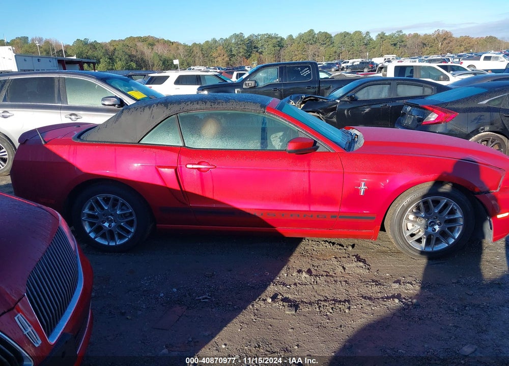 2013 FORD MUSTANG V6 PREMIUM VIN: 1ZVBP8EM3D5256430