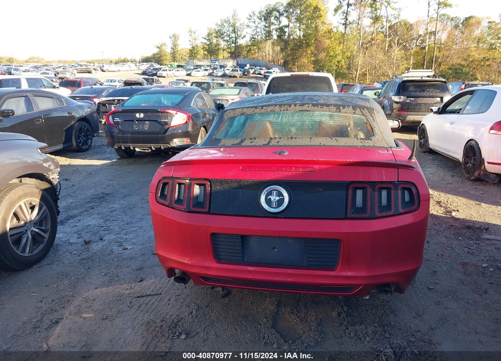 2013 FORD MUSTANG V6 PREMIUM VIN: 1ZVBP8EM3D5256430