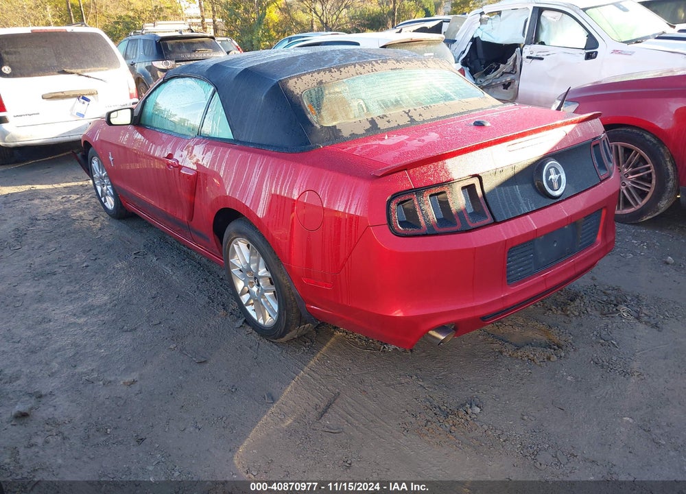 2013 FORD MUSTANG V6 PREMIUM VIN: 1ZVBP8EM3D5256430