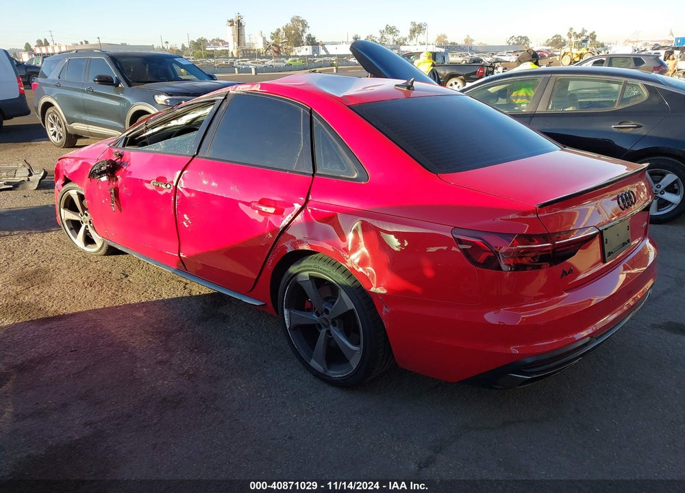 2024 AUDI A4 PREMIUM PLUS 45 TFSI S LINE QUATTRO S TRONIC VIN: WAUEAAF40RN005277